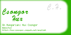 csongor hux business card